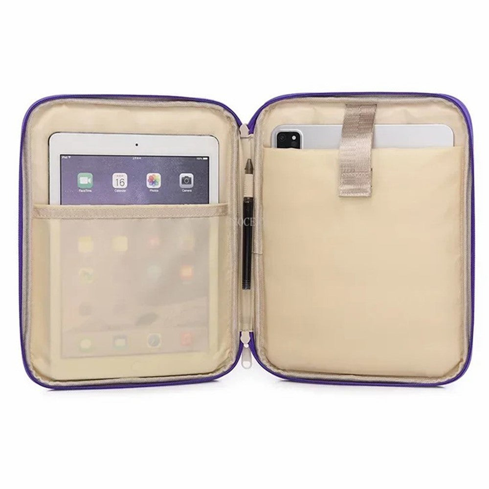 606-For-iPad-MacBook-MateBook-13.3-/-14-Inch-Laptop-Bag-Nylon-Handbag-with-Hanging-Ornament-Yellow