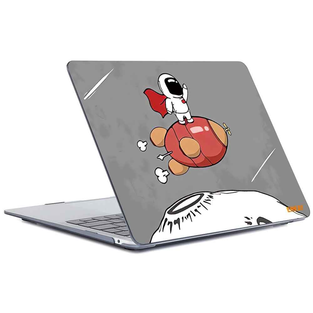 for MacBook Air 13 inch (2018) A1932/ (2020) A2179 A2337 Planets Series Spaceman/Planets Patterns Hard PC Crystal Laptop/Notebook Protective Case Cover - Rocket