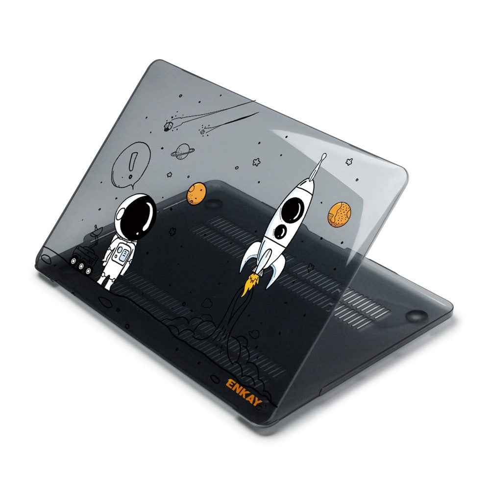 For MacBook Pro 13 inch (2016) A1706 / (2018) A1989 / (2019) A2159 (US Version) Astronaut Pattern Shockproof Laptop Case with TPU Keyboard Cover + Dust-Proof Plugs - Astronaut No.1