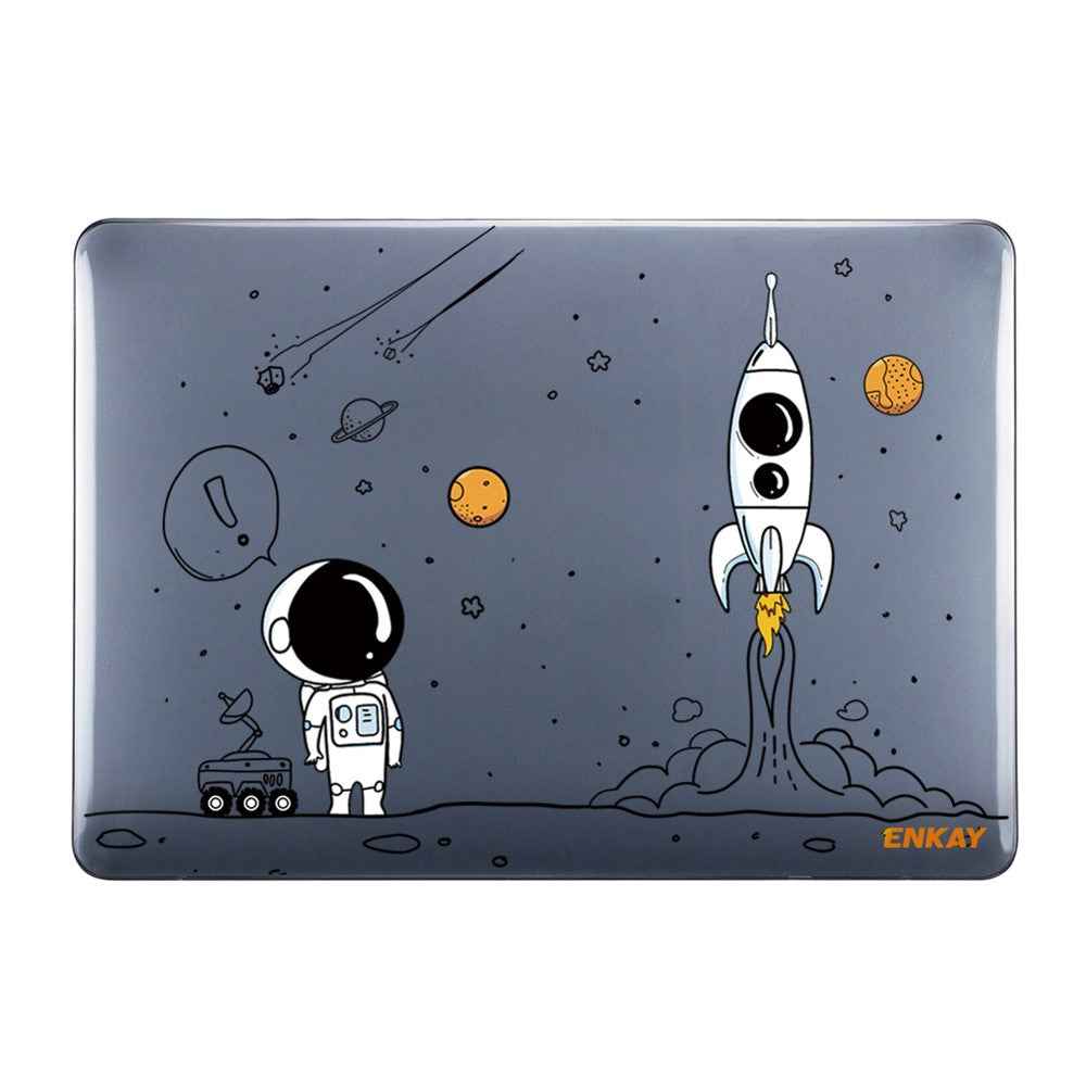 For MacBook Pro 13 inch (2016) A1706 / (2018) A1989 / (2019) A2159 (US Version) Astronaut Pattern Shockproof Laptop Case with TPU Keyboard Cover + Dust-Proof Plugs - Astronaut No.1