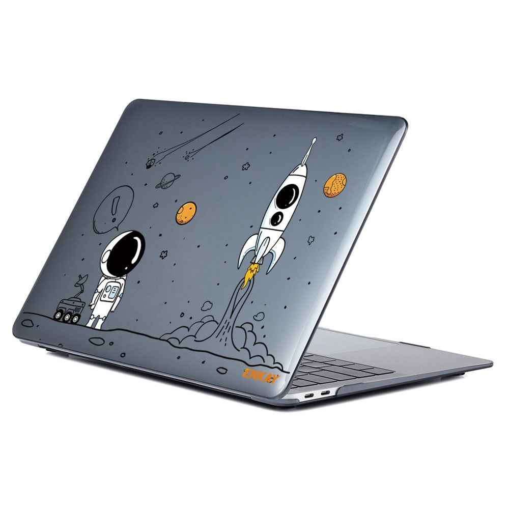 For MacBook Pro 13 inch (2016) A1706 / (2018) A1989 / (2019) A2159 (US Version) Astronaut Pattern Shockproof Laptop Case with TPU Keyboard Cover + Dust-Proof Plugs - Astronaut No.1