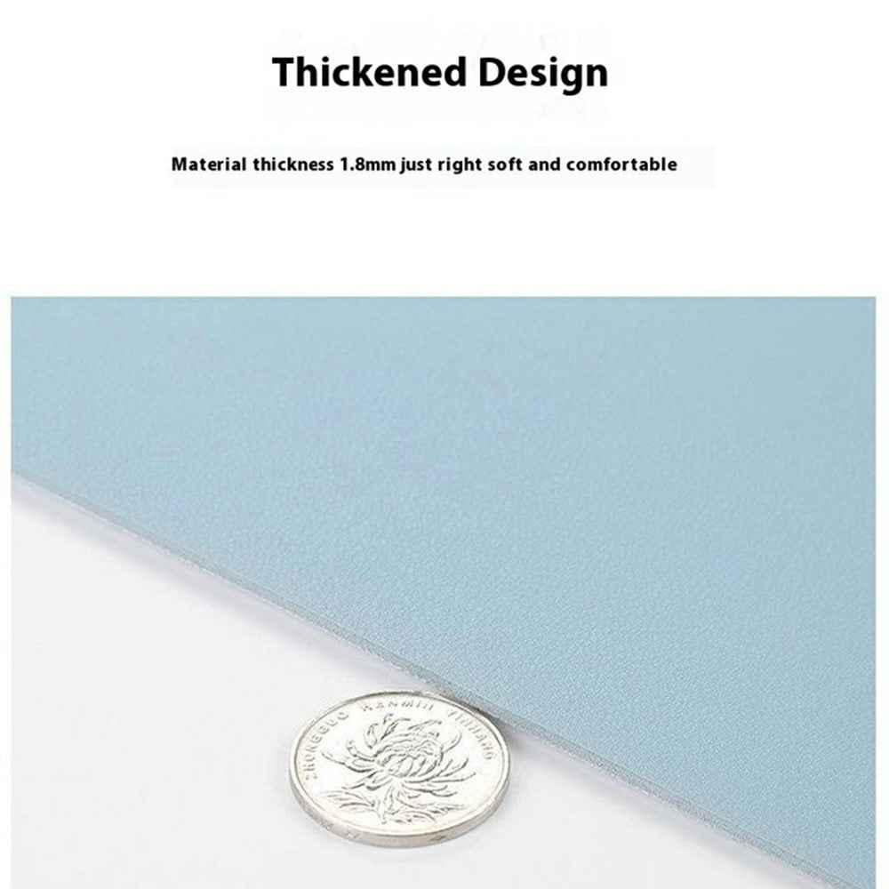 634 Dual-Sided Leather Desk Pad 26 x 21cm Mouse Mat Non-Slip Waterproof for Office / Home - Mint Green