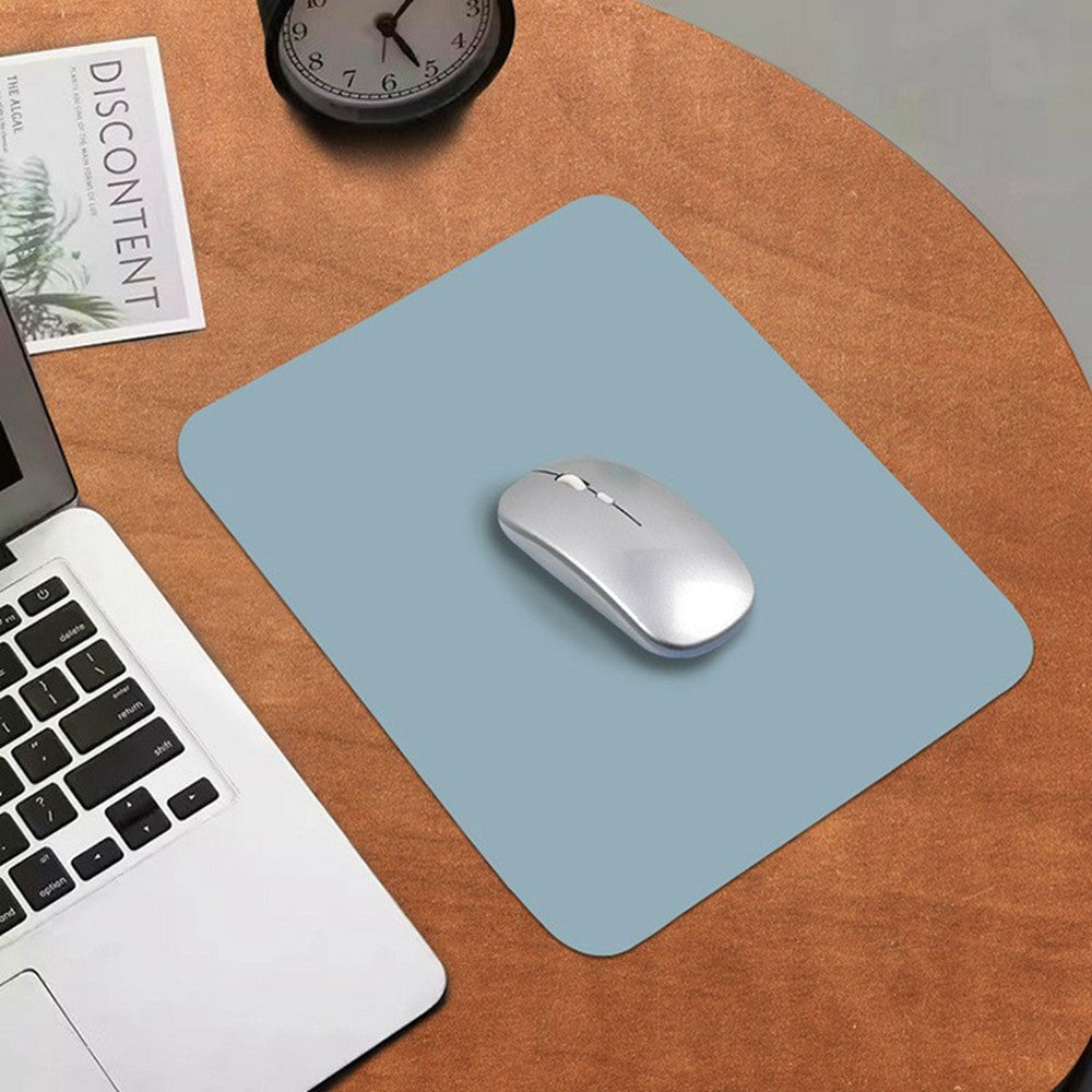 634-Dual-Sided-Leather-Desk-Pad-26-x-21cm-Mouse-Mat-Non-Slip-Waterproof-for-Office-/-Home-Mint-Green