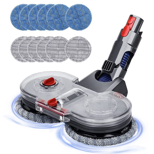 Mop Head Attachment for Dyson V15 / V11 / V10 / V8 / V7 Vacuum Cleaner with 12PCs Mop Pads and 1PC Water Tank