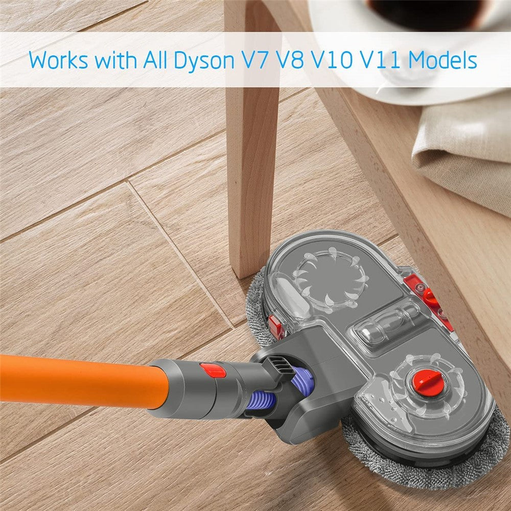 Mop Head Attachment for Dyson V15 / V11 / V10 / V8 / V7 Vacuum Cleaner with 12PCs Mop Pads and 1PC Water Tank