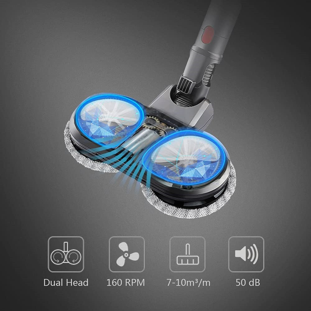 Mop Head Attachment for Dyson V15 / V11 / V10 / V8 / V7 Vacuum Cleaner with 12PCs Mop Pads and 1PC Water Tank
