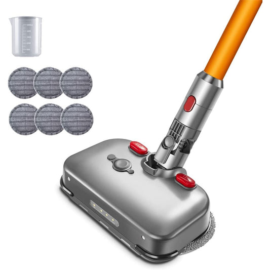 For Dyson V7 / V8 / V10 / V11 Vacuum Cleaner Wat Dry Dual Use Mop Head Mop Attachment (6PCS Mop Refill Pads+1PC Water Measuring Cup)