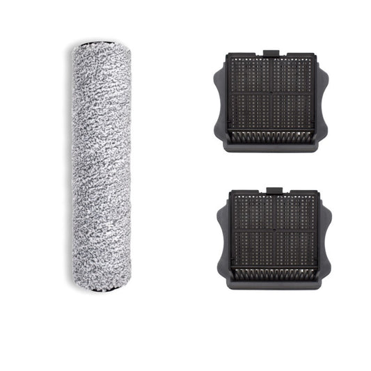 1 Brush Roller + 2 Vacuum Filters For Tineco iFloor Plus / iFloor One S3 / 1.0 Floor One / iFloor 3 Hardwood Floors Wet Dry Vacuum Cleaner Parts