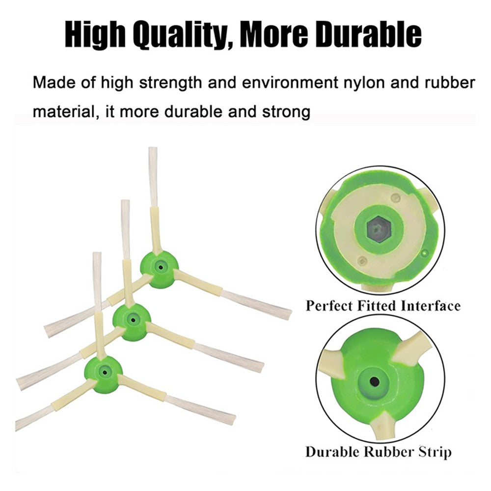 JUNSUNMAY 9Pcs For iRobot Roomba i3 / i4 / i6 / i7 / i8 / E5 / E6 Main Brush Side Brush Filter Vacuum Bag Set