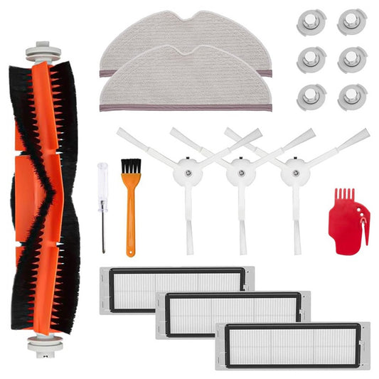 18Pcs / Set Accessories for Xiaomi Roborock Xiaowa Sweeping Robot Roller Brush Filters Side Brushes Replacement Kit
