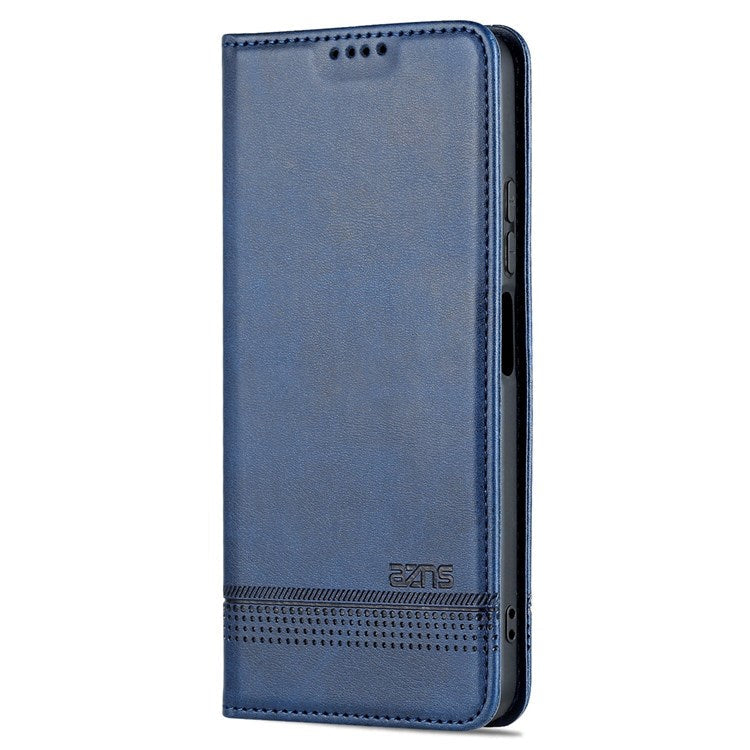 AZNS For Xiaomi Redmi Note 11T Pro 5G / Note 11T Pro+ 5G / Poco X4 GT 5G / Redmi K50i 5G PU Leather Stand Wallet Case Magnetic Closure Phone Cover - Blue