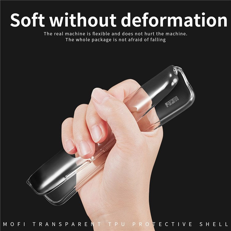 MOFI For Xiaomi Redmi 10 Prime 2022 4G Flexible Clear TPU Scratch-Resistant Case Camera Protection Defender Phone Cover