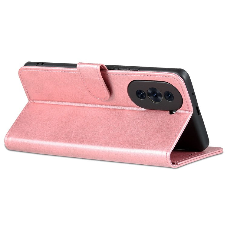 AZNS For Huawei nova 10 4G PU Leather All-round Protection Phone Cover Stand Wallet Case - Rose Gold