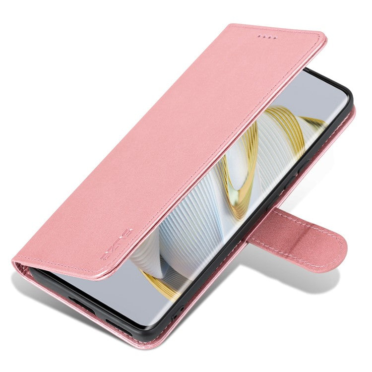 AZNS For Huawei nova 10 4G PU Leather All-round Protection Phone Cover Stand Wallet Case - Rose Gold