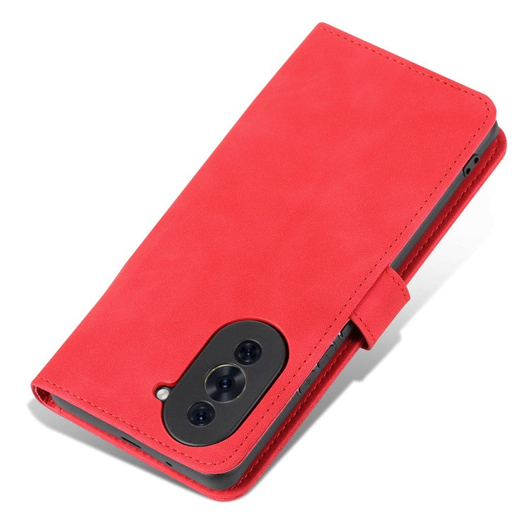 AZNS For Huawei nova 10 4G PU Leather All-round Protection Phone Cover Stand Wallet Case - Red