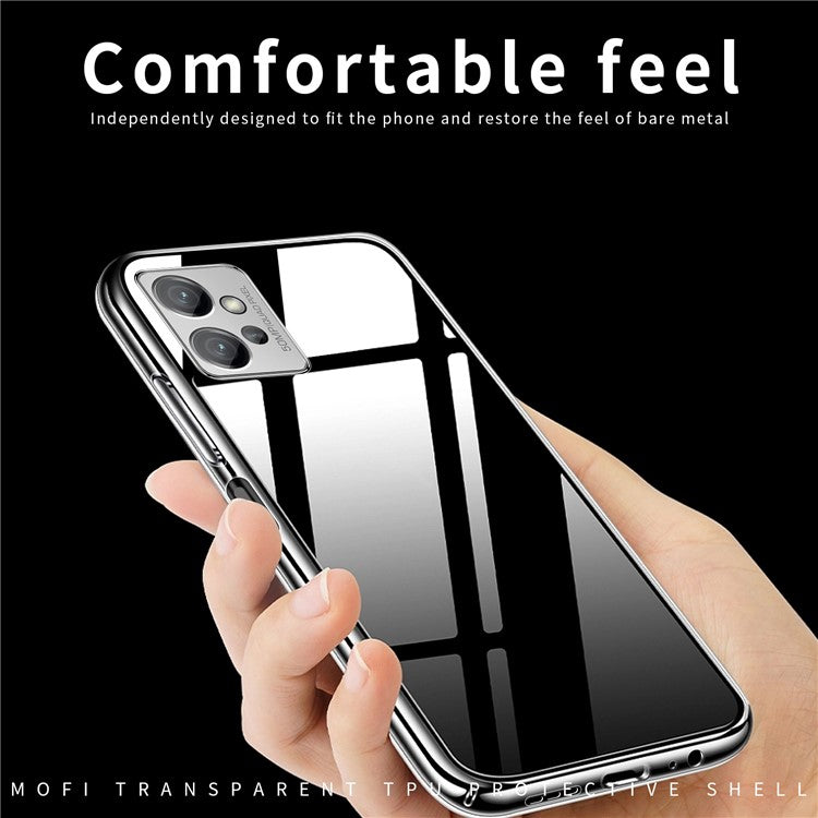 MOFI For Motorola Moto G32 4G Transparent Phone Case Well-protected Drop-proof Soft TPU Mobile Phone Back Cover
