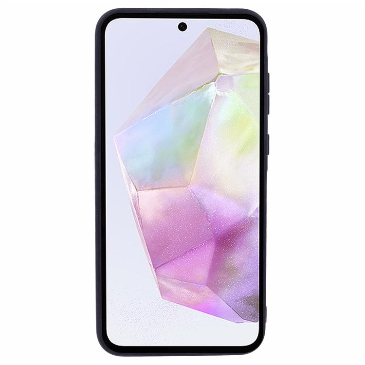 X-LEVEL Bojue-3 Series For Samsung Galaxy A35 5G Case PU Leather Back Phone Cover Business Soft Grip - Blue