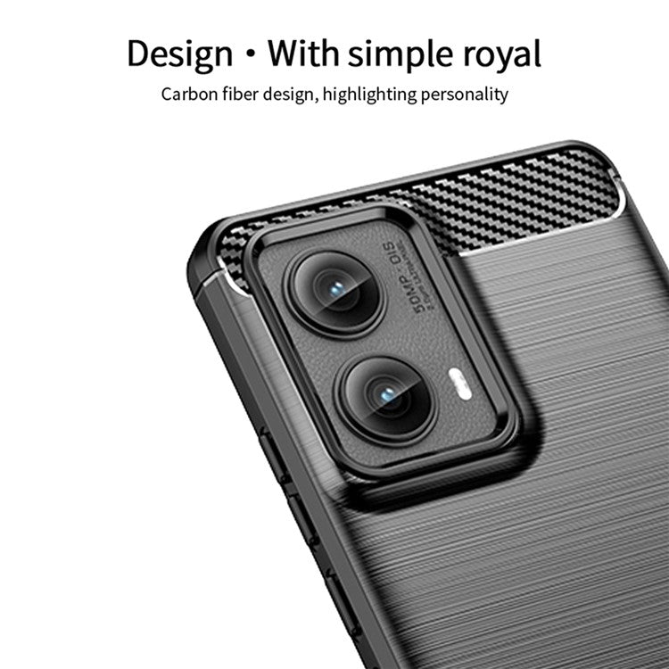 MOFI JK TPU Series-1 For Motorola Edge (2024) 5G Case Brushed Soft TPU Slim Phone Cover - Red
