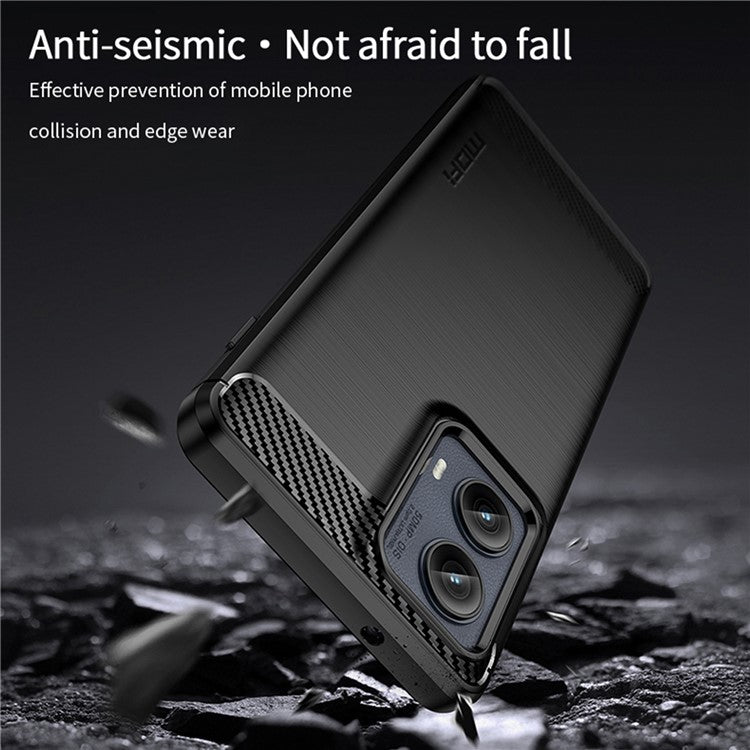 MOFI JK TPU Series-1 For Motorola Edge (2024) 5G Case Brushed Soft TPU Slim Phone Cover - Red