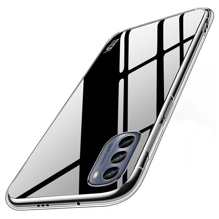 MOFI for Motorola Moto G62 5G Clear Case Shock Absorption TPU Anti-Scratch Back Cover