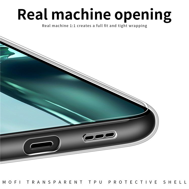 MOFI for Motorola Moto G62 5G Clear Case Shock Absorption TPU Anti-Scratch Back Cover