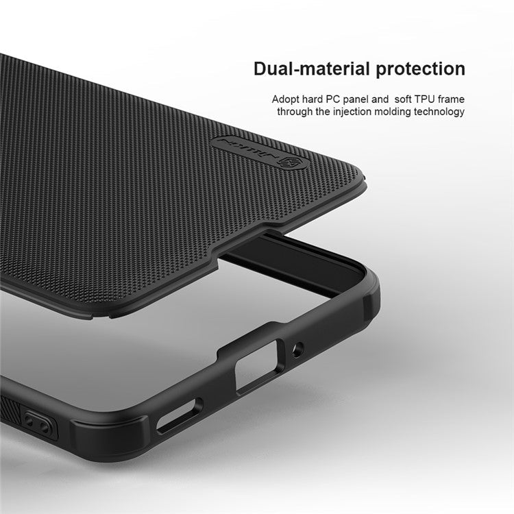 NILLKIN Super Frosted Shield Pro For Xiaomi Redmi K70 Ultra Case Matte PC+TPU Phone Cover - Black