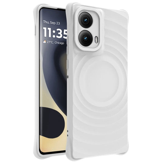 IMAK UC-6 Series for Motorola Edge (2024) 5G Case Frosted TPU Phone Cover Anti-Slip - Matte White