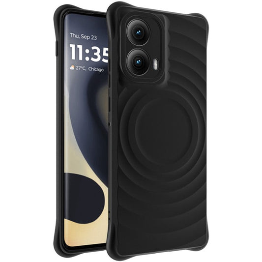 IMAK UC-6 Series for Motorola Edge (2024) 5G Case Frosted TPU Phone Cover Anti-Slip - Matte Black