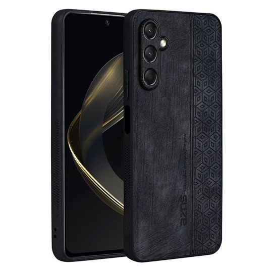 AZNS For Samsung Galaxy A16 5G Case Protective PU Leather Covered TPU Phone Shell - Black