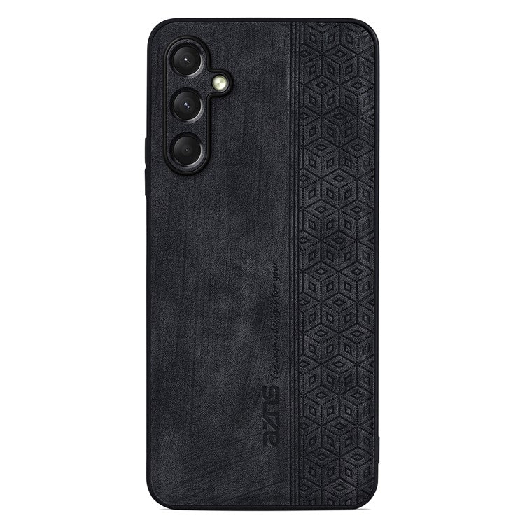 AZNS For Samsung Galaxy A16 5G Case Protective PU Leather Covered TPU Phone Shell - Black
