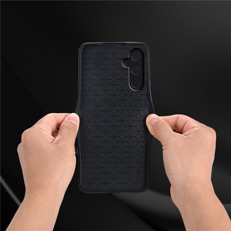 AZNS For Samsung Galaxy A16 5G Case Protective PU Leather Covered TPU Phone Shell - Black