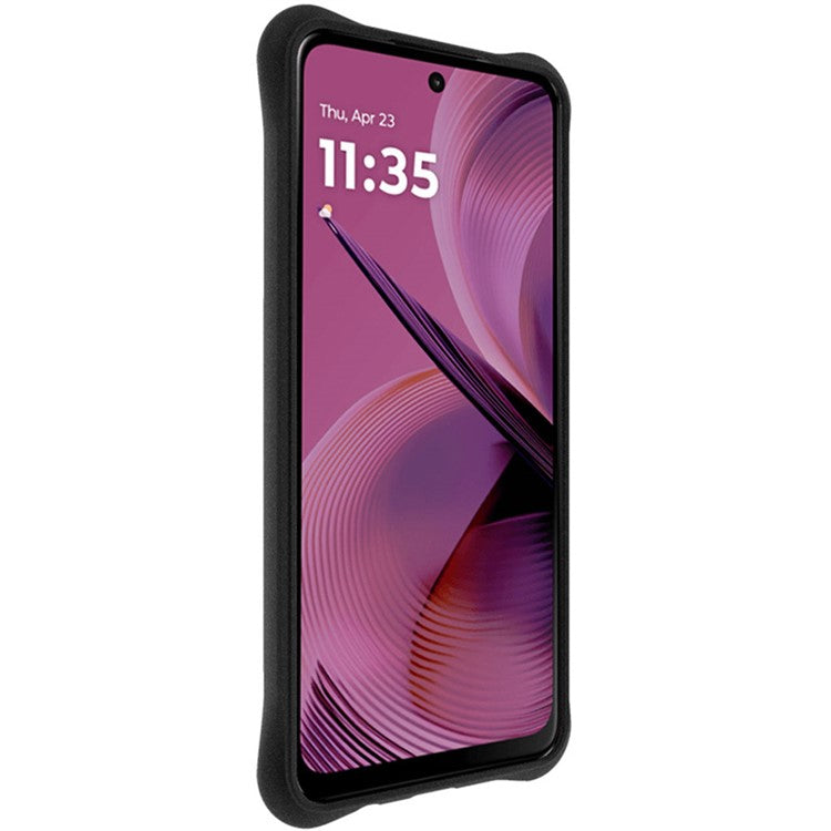 IMAK For Motorola Moto G55 5G Case TPU Phone Cover Airbag Shockproof Protection - Black