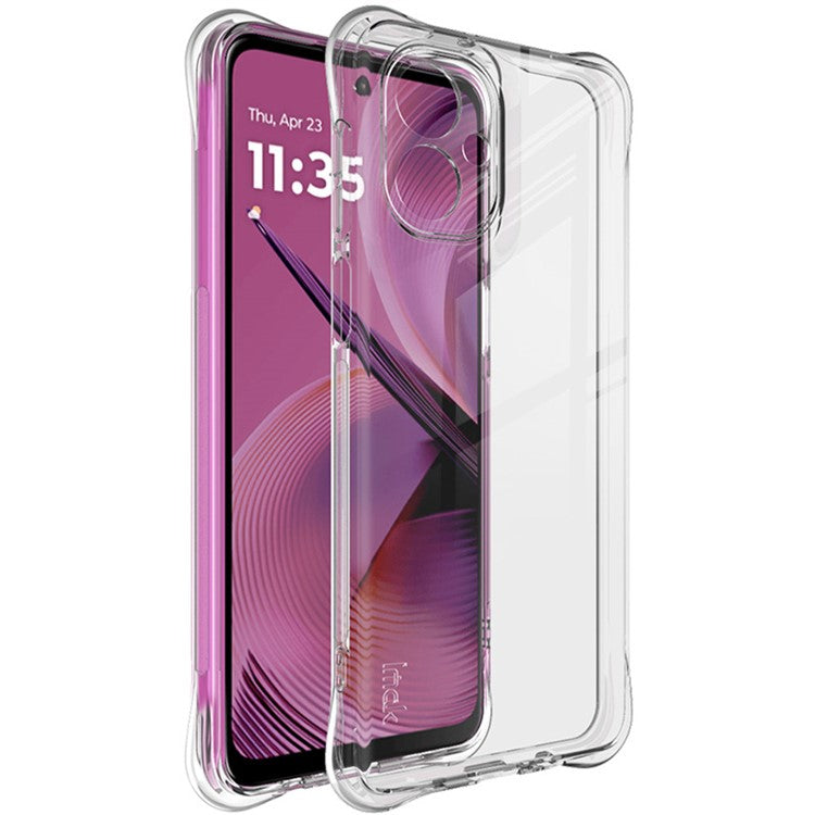 IMAK For Motorola Moto G55 5G Case TPU Phone Cover Airbag Shockproof Protection - Transparent