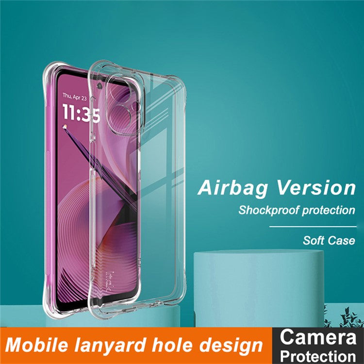 IMAK For Motorola Moto G55 5G Case TPU Phone Cover Airbag Shockproof Protection - Transparent
