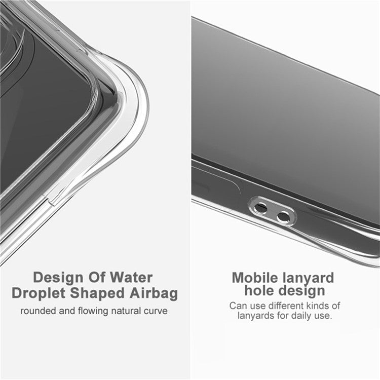 IMAK For Motorola Moto G55 5G Case TPU Phone Cover Airbag Shockproof Protection - Transparent