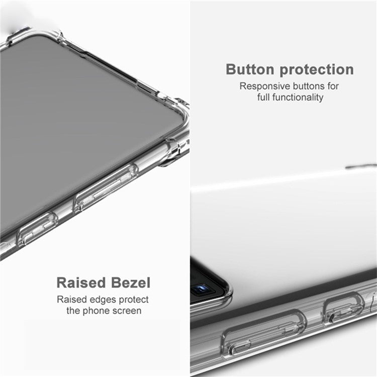 IMAK For Motorola Moto G55 5G Case TPU Phone Cover Airbag Shockproof Protection - Transparent