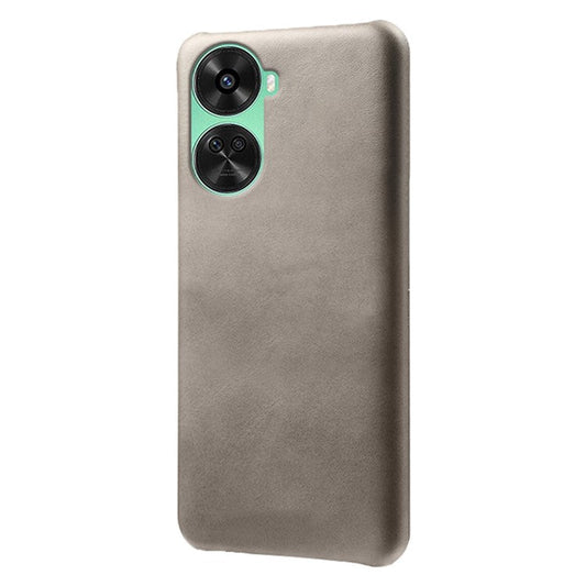 For Huawei nova 12 SE 4G / nova 11 SE Case Calf Texture PU Leather Hard PC Protective Phone Cover - Grey