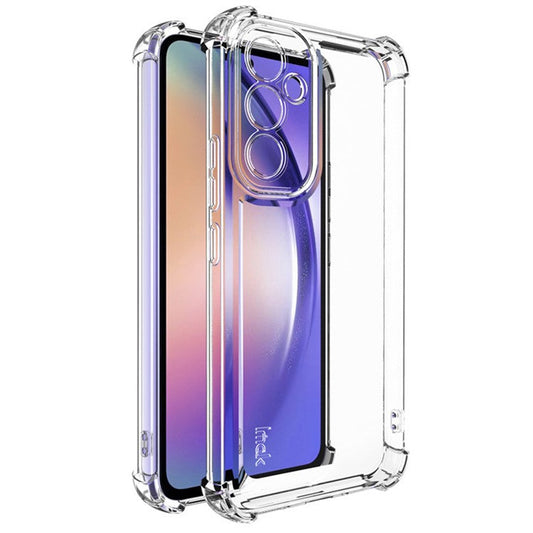 IMAK UX-4 Series for Samsung Galaxy A54 5G Case Straight Frame Four Corner Shockproof Clear TPU Cover