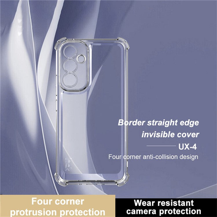 IMAK UX-4 Series for Samsung Galaxy A54 5G Case Straight Frame Four Corner Shockproof Clear TPU Cover