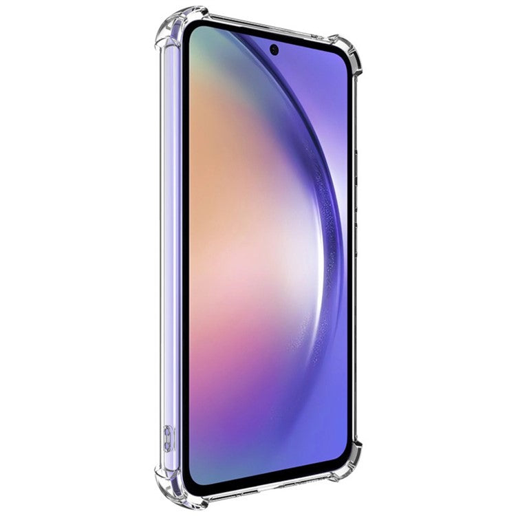 IMAK UX-4 Series for Samsung Galaxy A54 5G Case Straight Frame Four Corner Shockproof Clear TPU Cover