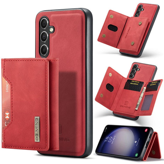DG.MING M2 Series for Samsung Galaxy A16 5G / A16 4G Case PU+PC+TPU Phone Cover Detachable Wallet - Red
