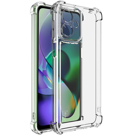 IMAK UX-4 Series for Motorola Moto G64 5G / G54 5G Case Straight Frame Four Corner Shockproof Clear TPU Cover