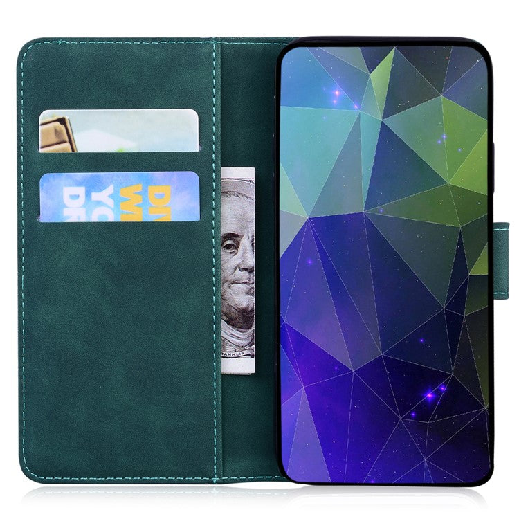For Xiaomi Redmi Note 14 5G Case Solid Color Leather Wallet Phone Cover - Green