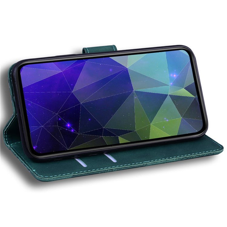 For Xiaomi Redmi Note 14 5G Case Solid Color Leather Wallet Phone Cover - Green