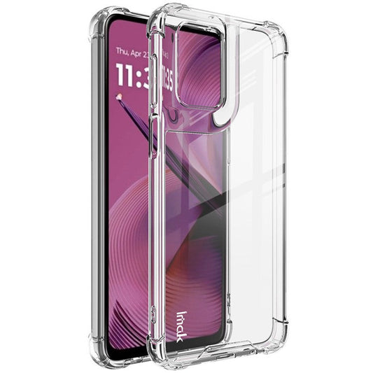 IMAK For Motorola Moto G55 5G Case PC+TPU Shockproof Clear Phone Cover