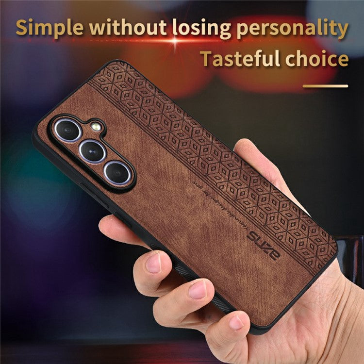 AZNS For Samsung Galaxy A56 5G Case Protective PU Leather Covered TPU Phone Shell - Purple