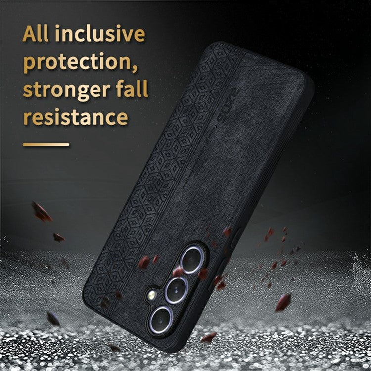 AZNS For Samsung Galaxy A56 5G Case Protective PU Leather Covered TPU Phone Shell - Purple