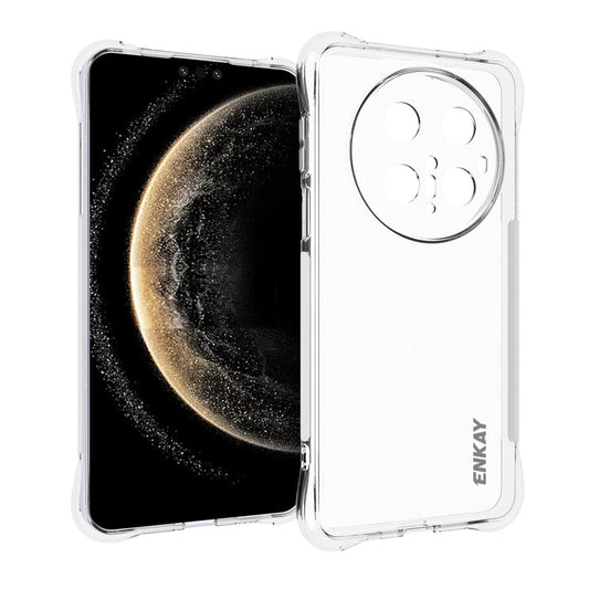 ENKAY For Huawei Mate 70 Pro Clear Phone Case ENKAY HAT PRINCE Shockproof Anti-Slip TPU Cover - Transparent
