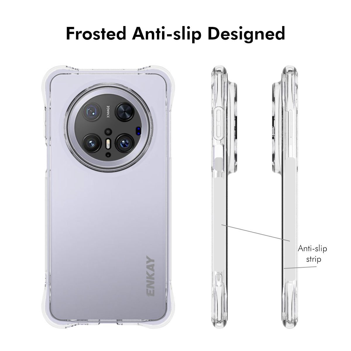 ENKAY For Huawei Mate 70 Pro Clear Phone Case ENKAY HAT PRINCE Shockproof Anti-Slip TPU Cover - Transparent