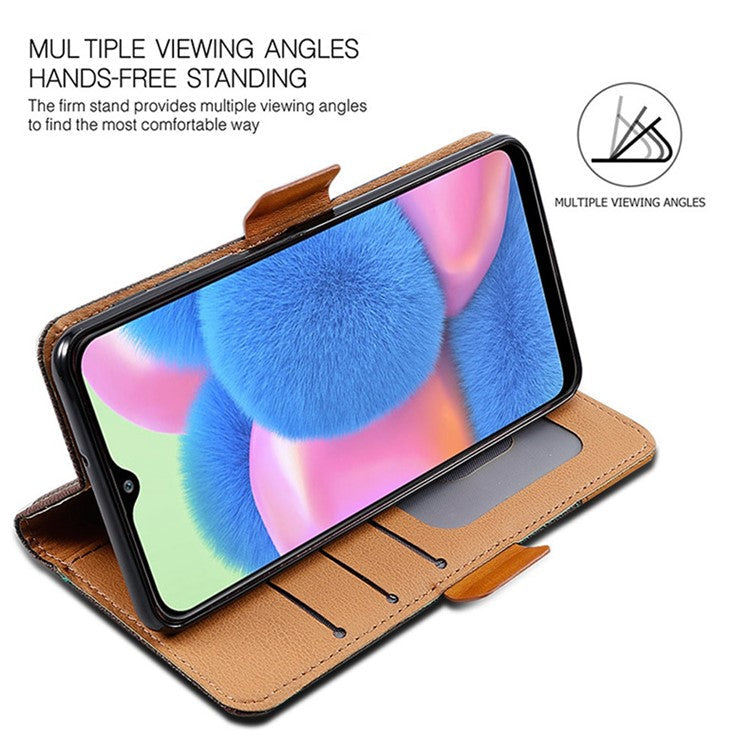 For Xiaomi Poco F7 Pro 5G / Redmi K80 5G Case Color Splicing PU Leather Wallet Phone Cover - Blue